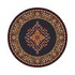 Milliken Merkez 8 Round Ebony Area Rugs