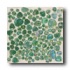 Daltile Glass Pebbles Mosaic Emerald Green Iridesc
