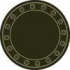 Milliken Rutherford 8 Round Olive Area Rugs