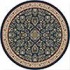 Milliken Halkara 8 Round Candle Blue Area Rugs