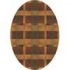 Milliken Aura 4 X 5 Oval Fall Orange Area Rugs