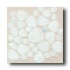 Daltile Glass Pebbles Mosaic Oyster White Iridescent Tile & Ston
