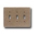Questech Dorset Switch Plates - Noche Triple Toggle Tile & Stone