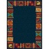 Radici Usa Multicolor I 2 X 8 Runner Navy Area Rugs