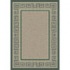 Milliken Greca 8 Round Aqua Antique Area Rugs