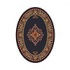 Milliken Merkez 4 X 5 Oval Ebony Area Rugs