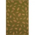 Trans-ocean Import Co. Patio 8 X 8 Square Leaves Green Area Rugs