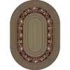 Milliken Floral Twist 4 X 5 Oval Cranberry Area Rugs