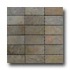 Fondovalle Slate Valley Brick Mosaic Ginger (rosso) Tile & Stone