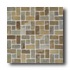 American Olean Tumbled Slate Pinwheel Mosaic China Multicolor Ti