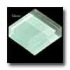 Mirage Tile Glass Mosaic Plain Color 5/8 X 4 Aqua Glossy Tile &