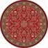 Milliken Halkara 8 Round Red Cinnamon Area Rugs