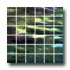 Diamond Tech Glass Stained Glass Mosaic Black Luminous Tile & St