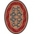 Milliken Karshi 5 X 8 Oval Blue Grey Area Rugs