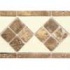 Daltile Tumbled Stone Combination Listello Almond/noce Stone 4 X