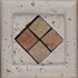 Tesoro Marble Listello/inserts Antique Noce/rosso Insert Tile &