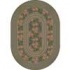 Milliken Woodstock Braid 8 X 11 Oval Lapis Light Rose Area Rugs