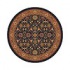 Milliken Kamil 8 Round Ebony Area Rugs
