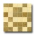 Mohawk Sardara Mosaic Fortress Cream/island Brown Tile & Stone