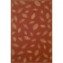 Trans-ocean Import Co. Patio 8 X 8 Square Leaves Red Area Rugs