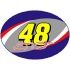 Strike Off Company, Inc Jimmie Johnson Jimmie Johnson Oval Rug 2
