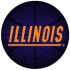 Strike Off Company, Inc Illinois University Illinois Round Rug 2