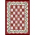 Milliken Berry Scallop 7472/297 8 X 8 Square Bordeaux Area Rugs