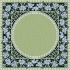 Milliken Lacecap Hydrangea 7479/234 3 X 4 Cool Celery Area Rugs