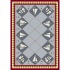 Milliken Nantucket Regatta 7483/294 5 X 8 Oval Scarlet Area Rugs