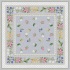 Milliken Claires Garden 7474/293 4 X 5 Oval Mist Area Rugs