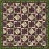 Milliken Log Cabin 7480/298 8 Octagon Christmas Green Area Rugs