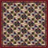 Milliken Log Cabin 7480/234 3 X 4 Deep Wine Area Rugs