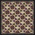 Milliken Log Cabin 7480/293 4 X 5 Oval Ebony Area Rugs