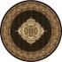Home Dynamix Cross Woven Legends 8 X 8 Round Black Round 6513 Ar