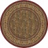 Home Dynamix Cross Woven Legends 8 X 8 Round Red Round 6503 Area
