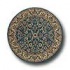 Kaleen Mystical Garden 6 Round Williamsburg Garden Blue Area Rug