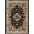 Central Oriental Rosette 2 X 3 Rosette Black Area Rugs