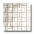 Metal Border Pure Metal Basketweave Mosaic Graffiato/brushed Til