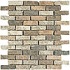Megatrade Corp. Jillian Mosaic Noce Gold Brown Tile & Stone