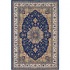 Central Oriental Rosette 2 X 3 Rosette Navy Area Rugs