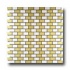 Metal Border Pure Metal Brick Mosaic 1 X 1 Oro Tile & Stone