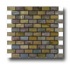 Caribe Stone India Tumbled Slate Brick Mosaic Sandalwood Tile &