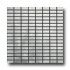Metal Border Pure Metal Brick Mosaic 1 X 2 Graffiato/brushed Til