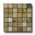Caribe Stone India Tumbled Slate Mosaic Autumn Tile & Stone