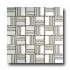 Metal Border Pure Metal Sam Mosaic Satin Tile  and  St