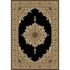 Central Oriental Infinity Medallion 8 X 5 Medallion Black Area R