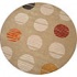 Radici Usa Elegance 8 Round Vanilla Mocha Area Rugs