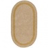 Capel Rugs Basketweave 1x2 Oval Candlelight Area Rugs
