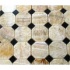 Diamond Tech Glass Marble Series Octagon Mosaic Honey Onyx/black