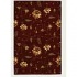 Couristan Lotus Garden 3 X 9 Runner Kamala Scroll Burgundy Area
